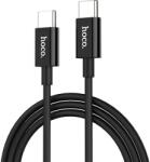 hoco. X23 Skilled USB Type C Adatkábel, Szilikon, PD támogatás, 1m, Fekete