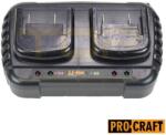 PRO-CRAFT Зарядно устройство 20v, двойно, бързо, procraft 20/2 (uni-4941)
