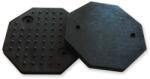 PTC Tools Gumipogácsa csápos emelőhöz 125 mm/8 lapú - nyolcszögletű Giuliano (GP125-8L-2F)