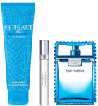 Versace Eau Fraiche szett VII. 100 ml eau de toilette + 10 ml mini parfüm + 150 ml tusfürdő (eau de toilette) uraknak garanciával