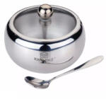 Ruhhy Cukor tálaló/ tartó, kanállal acél