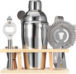 Malatec Bartender mixer készlet 7in1, 550 ml-es , bambusz tartóval