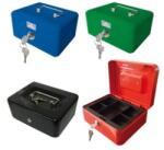 Office Art Pénzkazetta kulcsos 30x24x9cm piros