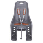 Polisport Scaun Transport Copii Polisport Bubbly Maxi Plus CFS PRINDERE pe PORTBAGAJ - Gri-Maro (POL-8631500013) Scaun bicicleta pentru copii