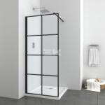 Sanotechnik ELITE BLACK zuhanyfal (6 mm) - 90 x 195 cm (EN1206B)