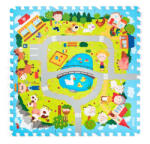 Plastica Puzzle de spumă Village, 9 piese