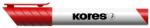 Kores Tábla- és flipchart marker, 1-3 mm, kúpos, KORES "K-Marker", piros (20837) - mystock