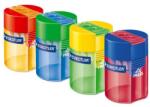 STAEDTLER Hegyező, kétlyukú, tartályos, STAEDTLER "512", vegyes színek (512 006)