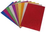  Moosgumi, A4, 2mm, csillámos, vegyes színek, 10db/cs (FIAA0037)