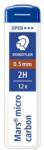 STAEDTLER Grafitbél, 2H, 0, 5mm, STAEDTLER "Mars Micro Carbon 250", 12szál/tubus (250 05-2H) - mystock