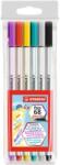 STABILO Ecsetirón készlet, STABILO "Pen 68 brush", 6 különböző szín (568/06-11) - mystock