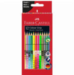 Faber-Castell Színes ceruza készlet, háromszögletű, FABER-CASTELL "Colour Grip", 12 különböző szín (201569) - mystock