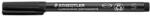 STAEDTLER Alkoholos marker, OHP, 0, 4 mm, STAEDTLER "Lumocolor 313", fekete (313-9) - mystock