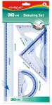Keyroad Vonalzó készlet 30 cm, 4 db/bliszter Keyroad (KR971429)