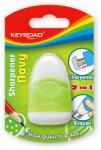 Keyroad Hegyező 1 lyukú tartályos, radírral Keyroad Navy vegyes színek (KR971057) - mystock
