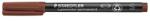 STAEDTLER Alkoholos marker, OHP, 0, 4 mm, STAEDTLER "Lumocolor 313 S", barna (313-7) - mystock