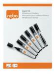 Nobo Táblamarker, folyékonytintás, kúpos, 1-3mm, NOBO, fekete, 10db/cs (1915377) - mystock