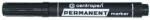 Centropen Permanent marker 1-4, 6mm, vágott hegyű, Centropen 8576 fekete (A-585760112) - mystock