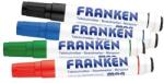 Franken Táblamarker készlet, 1-3mm, kerek, antibakteriális mágneses, Franken, 4 klf. szín (Z1703) - mystock