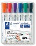 STAEDTLER Táblamarker készlet, 2-5 mm, vágott, STAEDTLER "Lumocolor 351 B", 6 különböző szín (351 B WP6)