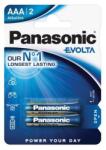 Panasonic Elem, AAA mikro, 2 db, PANASONIC "Evolta (LR03EGE-2BP/LR03EGE/2BP) - mystock