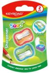 Keyroad Hegyező 1 lyukú fedeles 2 db/bliszter Keyroad Seed vegyes színek (KR972116) - mystock