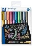 STAEDTLER Dekormarker készlet, 1-2 mm, kúpos, STAEDTLER "8323", 10 különböző szín (8323 TB10) - mystock