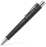 Faber-Castell Golyóstoll, 0, 7 mm, nyomógombos, FABER-CASTELL "Poly Ball", fekete (241153)