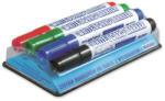 GRANIT Táblamarker készlet, 2-3 mm, kúpos, mágneses tolltartóval, GRANIT "M460", 4 különböző szín (M46004M00)