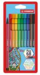 STABILO Rostirón készlet, 1 mm, STABILO "Pen 68", 10 különböző szín (6810/PL) - mystock