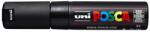 uni Dekormarker, 4, 5-5, 5 mm, UNI "Posca PC-7M", fekete (2UPC7MF)