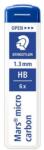 STAEDTLER Grafitbél, HB, 1, 3mm, STAEDTLER "Mars Micro Carbon 250", 6szál/tubus (250 13-HB) - mystock