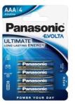 Panasonic Elem, AAA mikro, 4 db, PANASONIC "Evolta (LR03EGE-4BP/LR03EGE/4BP) - mystock