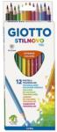 GIOTTO Színes ceruza GIOTTO Stilnovo háromszögletű 12db/készlet (2570 00) - mystock