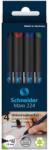 Schneider Alkoholos marker készlet, OHP, 1 mm, SCHNEIDER "Maxx 224 M", 4 különböző szín (1208)