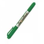 FlexOffice Alkoholos marker, 0, 4/1, 0 mm, kúpos, kétvégű, FLEXOFFICE "PM01", zöld (FO-PM01GREEN)