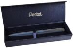 Pentel Rollertoll 0, 35mm, fém matt kék test, Pentel Energel Prémium BL2507C-CK, írásszín kék (BL2507C-CK)