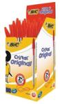 BIC Golyóstoll, 0, 32mm, kupakos, BIC "Cristal Original", piros, 50db/doboz (8373619) - mystock
