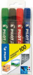 Pilot Alkoholos marker, 1-4, 5 mm, kúpos, PILOT "Permanent Marker 100", 4 szín (SCA-100-S4) - mystock