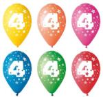  Léggömb, 26cm, számos, 4, 5db/cs (11-PRINT4)