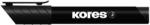 Kores Alkoholos marker, 3-5 mm, kúpos, KORES "K-Marker", fekete (20930) - mystock