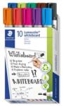 STAEDTLER Táblamarker készlet, 2 mm, kúpos, STAEDTLER "Lumocolor 351", 10 különböző szín (351 B10)