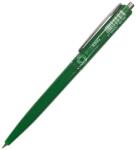 BLUERING Golyóstoll 0, 8mm, nyomógombos műanyag zöld test, Bluering® Z3, írásszín zöld - mystock