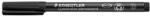 STAEDTLER Alkoholos marker, OHP, 1-2, 5 mm, STAEDTLER "Lumocolor 314 B", fekete (314-9)