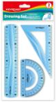 Keyroad Vonalzó készlet 20 cm, flexibilis 3 db/bliszter Keyroad vegyes színek (KR970858)