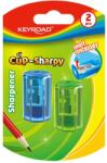 Keyroad Hegyező 1 lyukú tartályos 2 db/bliszter Keyroad Cup Sharpy vegyes színek (KR972057) - mystock