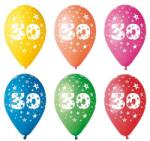  Léggömb, 26cm, számos, 30, 5db/cs (11-PRINT30) - mystock