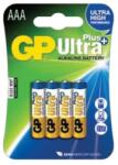 GP Batteries GP Ultra Plus AAA (LR03) alkáli mikro ceruza elem 4db/bliszter (B1711) - mystock