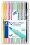 STAEDTLER Szövegkiemelő készlet, 1-4 mm, STAEDTLER "362 C", 10 különböző szín (362 CSB10)