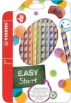 STABILO Színes ceruza készlet, háromszögletű, jobbkezes, STABILO "EasyColours", 12 különböző szín (332/12)